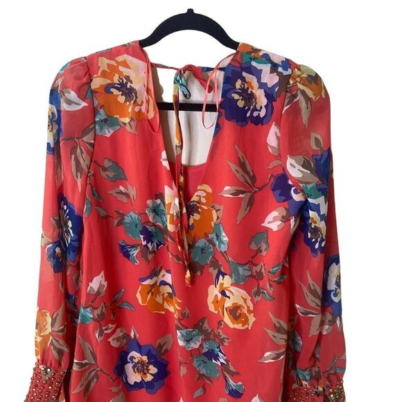 Gabrielle Rocha Floral Print Shift Dress  Sz L/XL - Picture 8 of 11